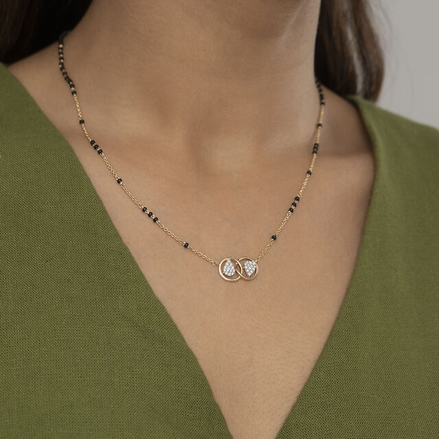 Infinite Union Gold and Diamond Mangalsutra,,hi-res image number null