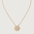 Ornate Bloom Gold & Diamond Necklace,,hi-res view 3