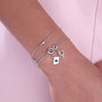 Lucky Letter Silver Charm,,hi-res view 2