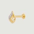 Radiant Sculptural Diamond Nose Pin,,hi-res view 4