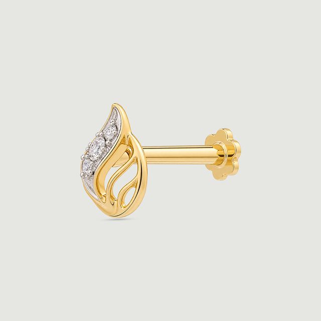Radiant Sculptural Diamond Nose Pin,,hi-res image number null
