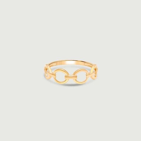 Edgy Loop Gold Ring