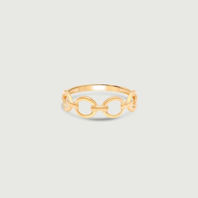Edgy Loop Gold Ring,,hi-res image number null