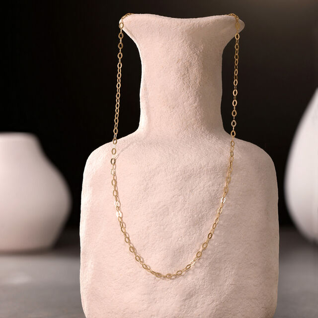 Classic Rolo Link Gold Chain,,hi-res image number null