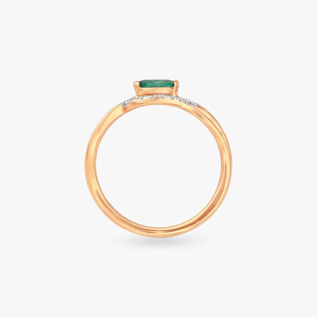 Twisted Radiance Emerald Ring,,hi-res image number null