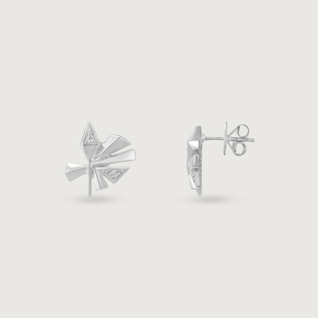 Bold Starburst Silver Stud Earrings,,hi-res image number null