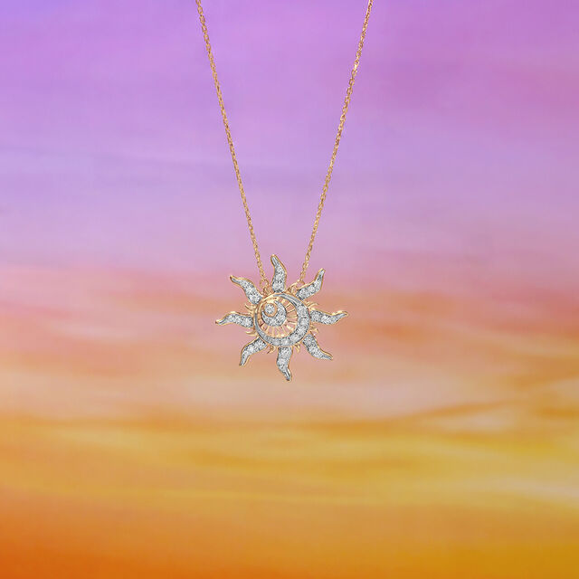 Solar Radiance Diamond Necklace,,hi-res image number null