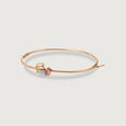 14KT Yellow-White-Rose Gold Bangle,,hi-res view 4