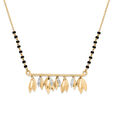 14 KT Yellow Gold Diamond Mangalsutra,,hi-res view 2