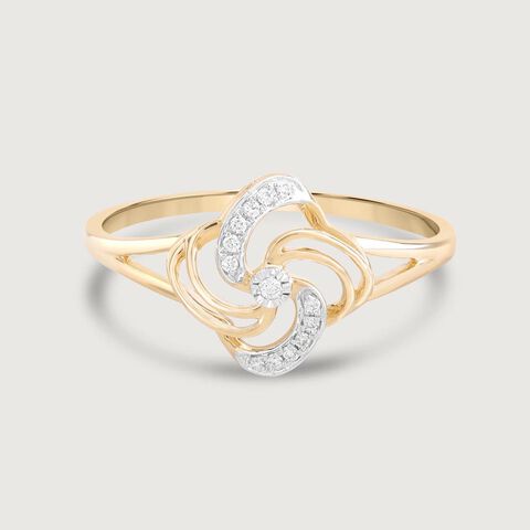 Swirl Pop Diamond Ring