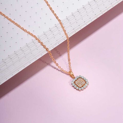 Lustrous Grace Diamond Pendant