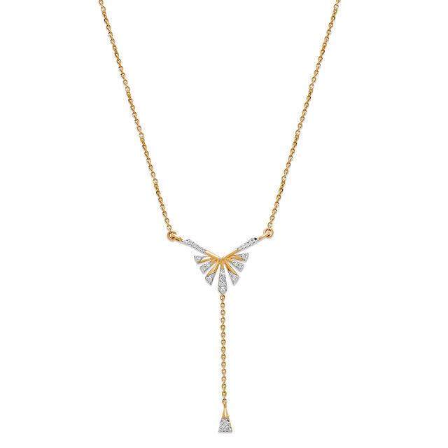 14KT Yellow Gold Shimmering Nightfall Diamond Necklace,,hi-res image number null