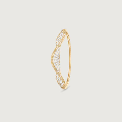 Woven Rhythm Diamond Bangle