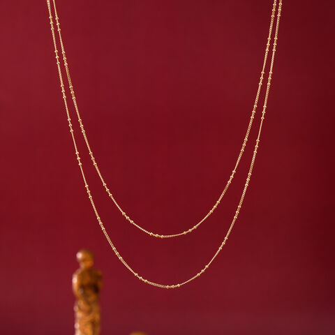 Contemporary Paperclip Curb Gold Chain