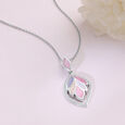 Mother of Pearl Pastel Silver Pendant,,hi-res view 1