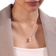 Timeless Elegance Pearl & Diamond Necklace,,hi-res view 2