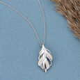 Ethereal Leaf Silver Pendant,,hi-res view 1
