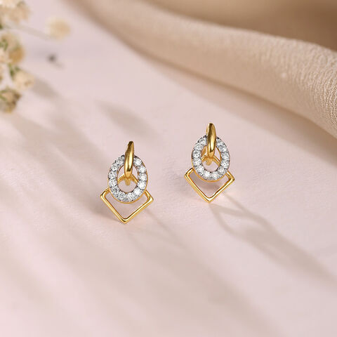 Eternal Harmony Diamond & Gold Stud Earrings