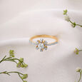 Flowing Symphony Solitaire Finger Ring,,hi-res view 1