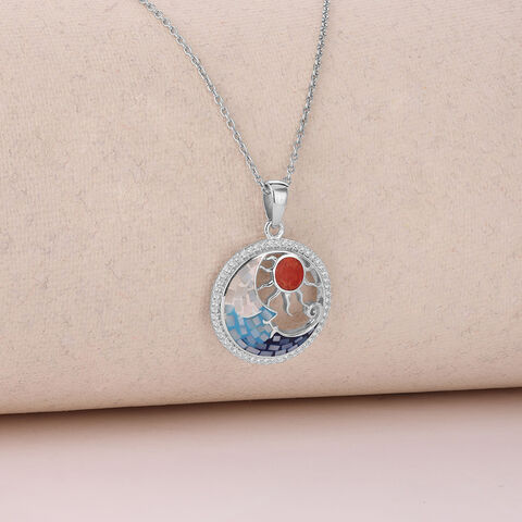 Mother of Pearl Sunny Silver Pendant