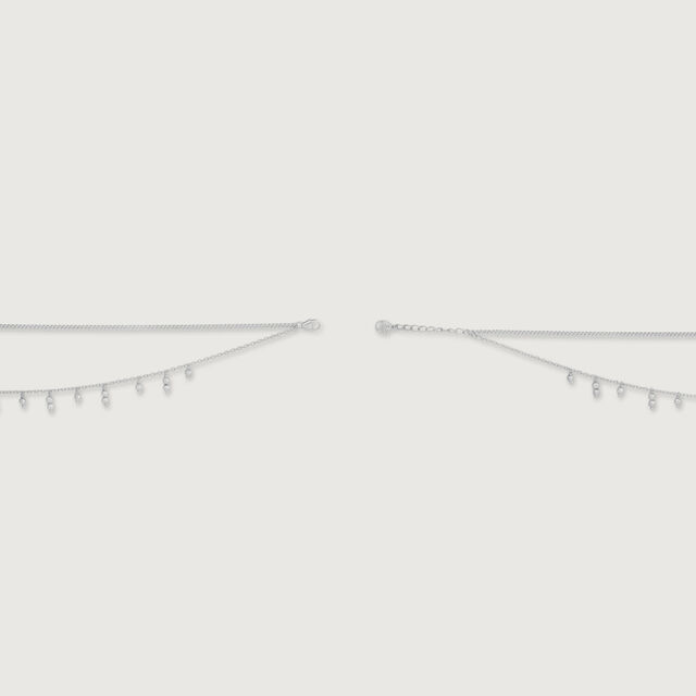 Chic Fringe Silver Anklet,,hi-res image number null