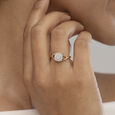 Twilight Circle Gold & Diamond Finger Ring,,hi-res view 2