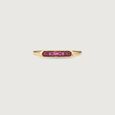 Linear Refined Ruby Gold Ring,,hi-res view 3