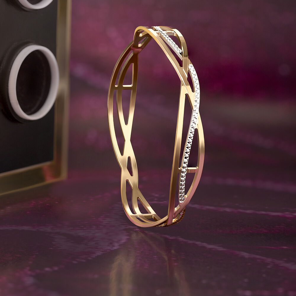 Bangles Shop Stylish Gold Diamond Bangles for Women Online Mia By Tanishq