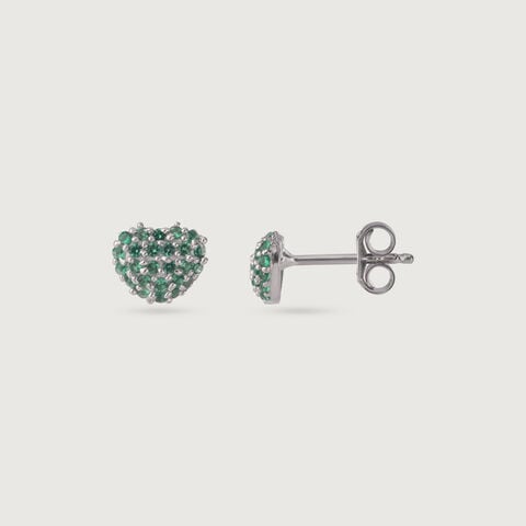 Chic Mint Silver Earrings and Necklace Set