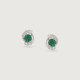Diana Legacy Emerald & Diamond Stud Earrings,,hi-res view 3