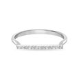 18 KT White Gold Minimal Diamond Ring,,hi-res view 2