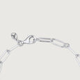 Heart Link Silver Bracelet,,hi-res view 4
