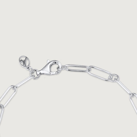 Heart Link Silver Bracelet