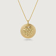 Layered Disc Gold Pendant,,hi-res view 3