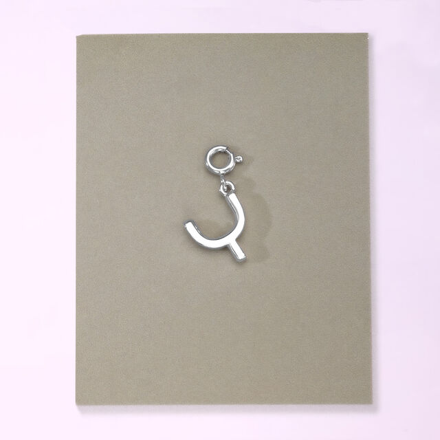 Refined Initial Y Silver Charm,,hi-res image number null