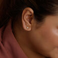 Stellar Pop Diamond Stud Earrings,,hi-res view 2