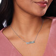 Shine Waves Silver Necklace,,hi-res view 2
