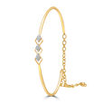 14 KT Yellow Gold Alpine Ascent Diamond Bangle,,hi-res view 3