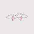 Pretty Blush Silver Toe Rings,,hi-res view 4