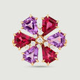 Vibrant Firework Amethyst and Garnet Ring,,hi-res view 1