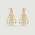 Dramatic Tiered Diamond Drop Earrings,,hi-res view 5