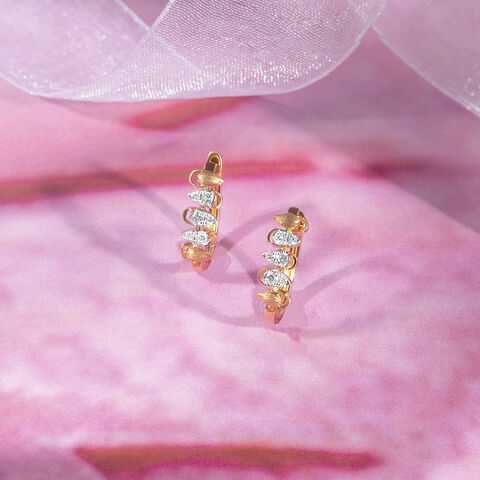 Bold Luxe Gold & Diamond Hoop Earrings