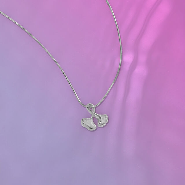 Elegant Curve Silver Pendant,,hi-res image number null