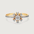 Flowing Symphony Solitaire Finger Ring,,hi-res view 2