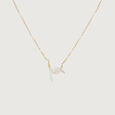 Lunar Arcs 14KT Gold Pendant with Chain,,hi-res view 4