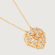 Transformable heart 14KT Gold & Diamond Necklace,,hi-res view 6
