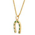 14KT Yellow Gold Golden Gallop Diamond Pendant,,hi-res view 3