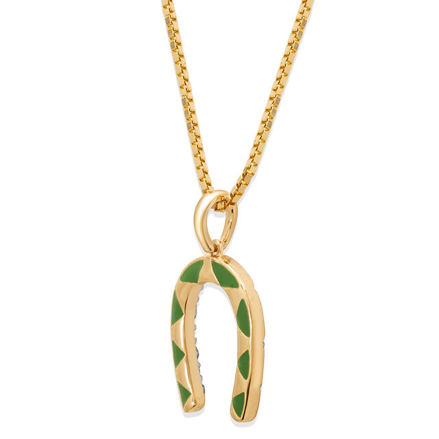14KT Yellow Gold Golden Gallop Diamond Pendant,,hi-res view 3