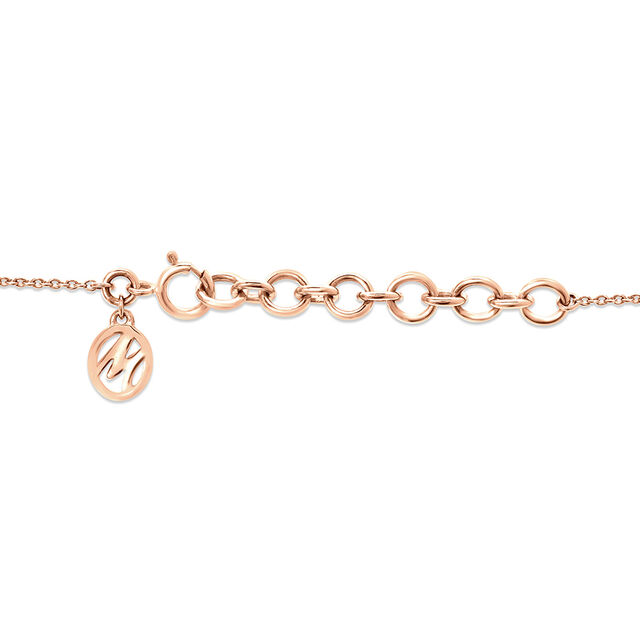 14 KT Rose Gold Interlocking Pendant With Chain,,hi-res image number null