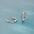 Textured Mesh Silver Toe Rings,,hi-res view 1
